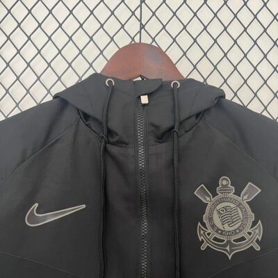 Jaqueta Corinthians Masculina - Preta com Estilo Esportivo - Imagem 6